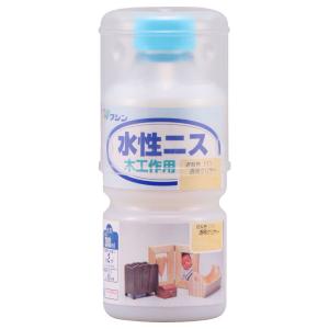 和信ペイント 水性ニス 透明クリヤー 300ml No.910611 [A190802]｜daishinshop