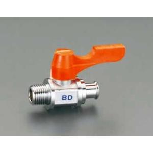 エスコ ESCO  【個人宅不可】 R 3/8”x12.0mm ミニボールバルブ（ドレン用） EA4...