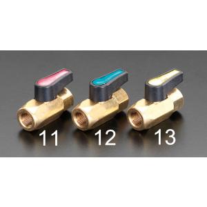 エスコ ESCO NPT1/8xNPT1/8 ボールバルブ（黄） EA496EA-13 [I020401]