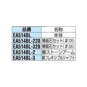 エスコ ESCO #320 砥石セット（3個組） EA514BL-320 [I060307]｜daishinshop