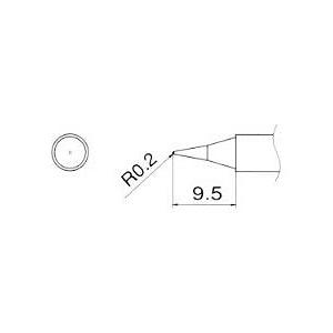 エスコ ESCO  【個人宅不可】 R0.2mm 交換用こて先 EA304AG-21 [2-0691...