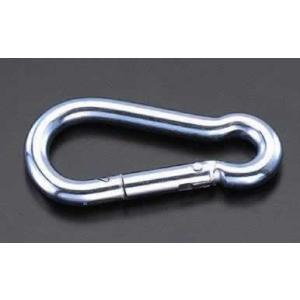 エスコ ESCO  【個人宅不可】 80x 8mm スナップフック（鉄ユニクロ） EA638CS-4...