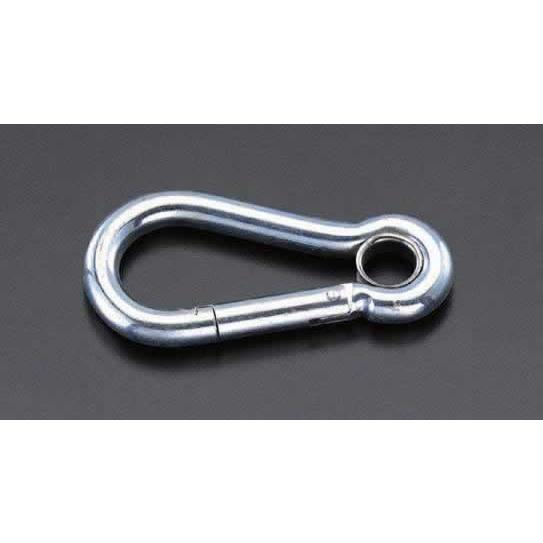 エスコ ESCO  【個人宅不可】 80x 8mm スナップフック（鉄ユニクロ） EA638CT-4...