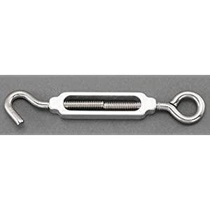 エスコ ESCO  【個人宅不可】 7.9x6.6mm ターンバックル（Hook＆Eye/アルミ・ス...