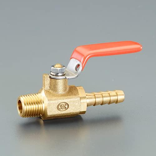 エスコ ESCO  【個人宅不可】 R 3/8”x10.5mm ミニボールバルブ（ホースニップル付）...
