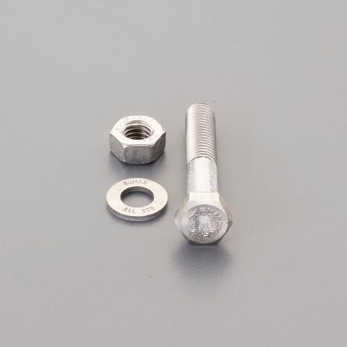 エスコ ESCO  【個人宅不可】 M12x 80mm強力六角ボルト（SUS/ナットワッシャ付半ネジ...
