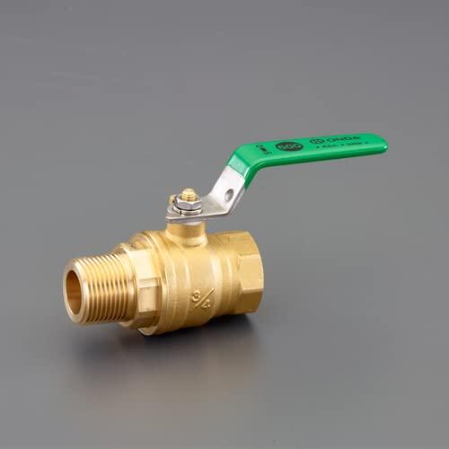 エスコ ESCO  【個人宅不可】 R3/4”xRc3/4” ボールバルブ（真鍮製/コンパクト） E...