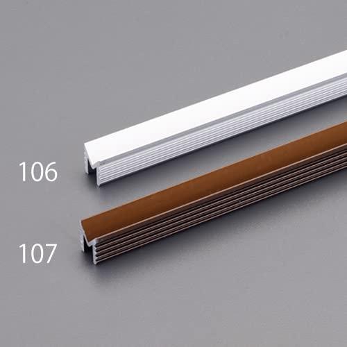 エスコ ESCO  【個人宅不可】 9x2000mm 戸車用レール（A型/アルミ製/ブロンズ） EA...