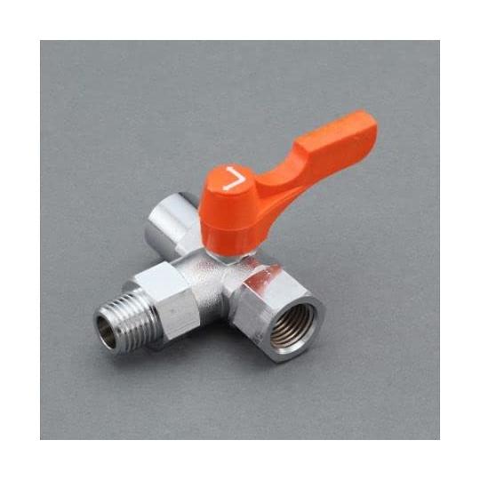 エスコ ESCO  【個人宅不可】 R 3/8”ｘRｃ3/8”ｘRｃ3/8” 三方ミニボールバルブ ...