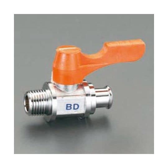 エスコ ESCO  【個人宅不可】 R 1/2”x12.0mm ミニボールバルブ（ドレン用） EA4...