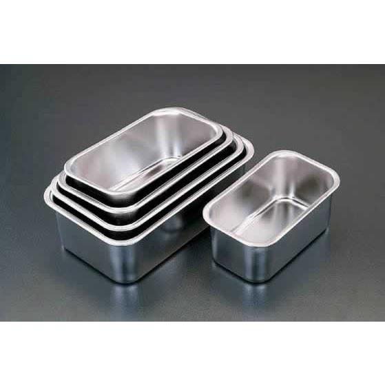 エスコ ESCO  【個人宅不可】 358x252x53mm 取手付トレー（レッド/ステンレス製） ...