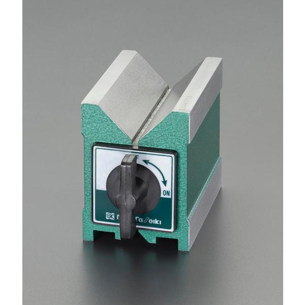 エスコ ESCO  【個人宅不可】 95x70x 80mm Vブロック（マグネット付） EA719D...