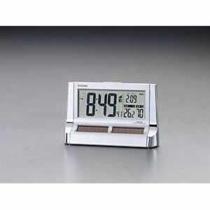 エスコ ESCO  【個人宅不可】 101x160x55mm ［電波］置時計・ソーラー電源 EA79...