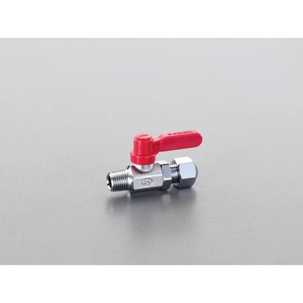 エスコ ESCO  【個人宅不可】 R 1/8”x 6.0mm ミニボールバルブ（ロングハンドル） ...