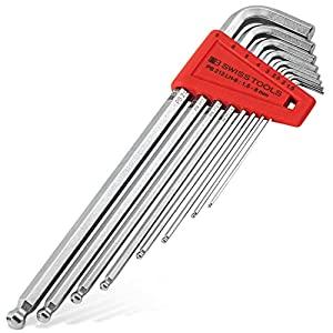 PB SWISSTOOLS ボール付ロング六角棒レンチセット 212LH-8CN(212LHC-8)...