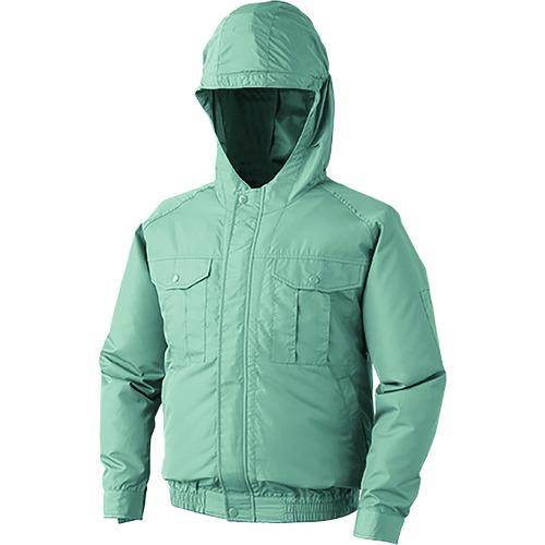 空調服 空調服 フード付ポリエステル製ワーク空調服［［R下］］ ウェアのみ モスグリーン  KU90...