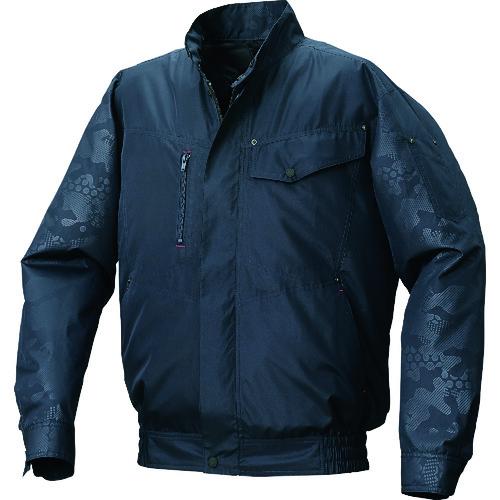 空調服 空調服 ポリエステル製エンボスプリント空調服［［R上］］ ウェアのみ ネイビー×ネ KU92...