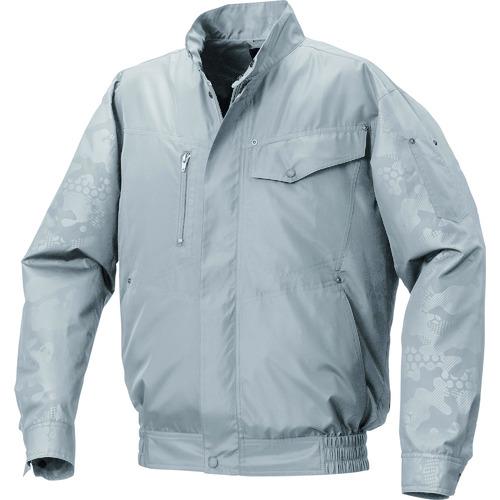 空調服 空調服 ポリエステル製エンボスプリント空調服［［R上］］ ウェアのみ グレー×グレ KU92...