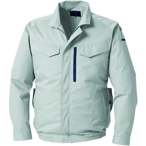 空調服 空調服 空調服［［R下］］ 長袖ブルゾン シルバー KU92210K30S4 [2616-8...