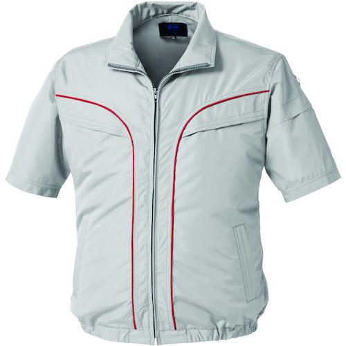 空調服 空調服 空調服［［R下］］ 半袖ブルゾン シルバー 4L KU92220K30S6 [261...