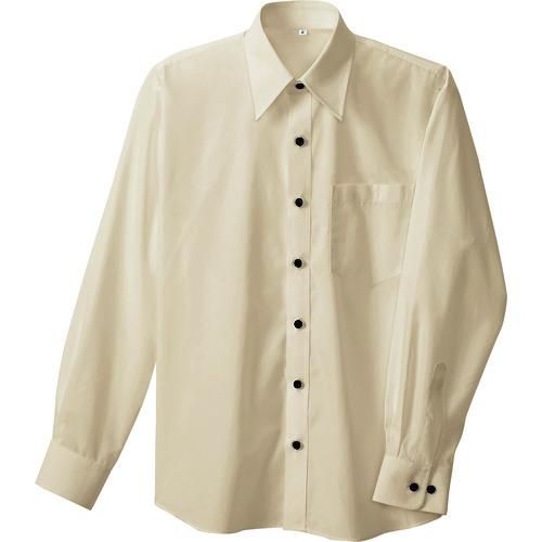 アイトス 長袖シャツ（男女兼用） ベージュ LL 8020-002-LL [266-628276]
