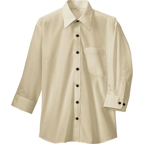 アイトス 七分袖シャツ（男女兼用） ベージュ M 8022-002-M [266-628979]