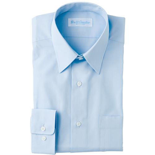 アイトス 長袖カッターシャツ サックス 80-43 43103-780-43 [266-632167...