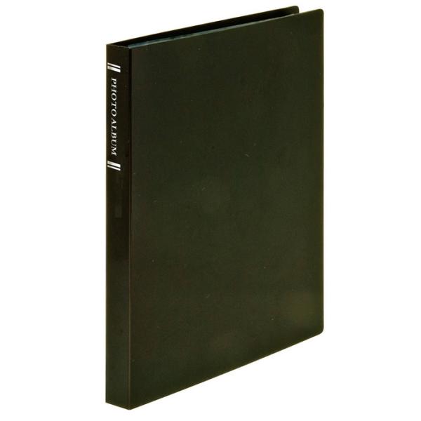 ナカバヤシ 超透明ポケットアルバムL判88枚/ブラック CTPL-80-BK/G [274-3655...