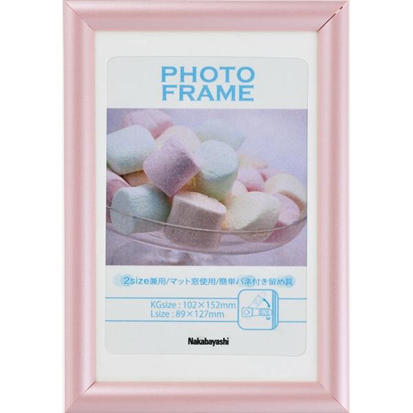 ナカバヤシ PVCフォトフレーム/KG・L/ピンク フ-TPS-201-P