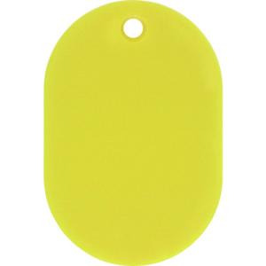 日本緑十字社 小判札（無地札） 小判札45-Y 黄 45×30mm スチロール樹脂 200013 [279-026563]