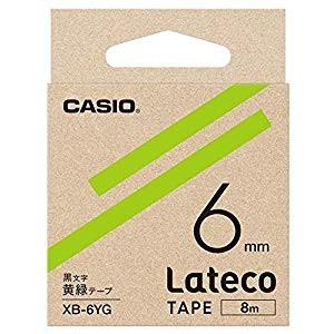 カシオ計算機 ラテコテープ  6mm YG [42424] XB-6YG [F040115]