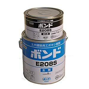 コニシ 【4個販売】コンクリート用補修剤  E208S 3kgセット 45732 [I270303]