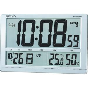 セイコークロック SEIKO 大型液晶電波掛置兼用時計 SQ433S [469-035708]