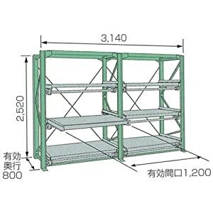 ムラテック KDS 【代引不可】 【個人宅不可】 金型収納ラック  スライドラックSSR30-25 ...