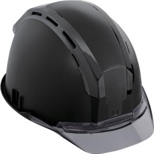 TJMデザイン タジマ ヘルメット セフメット（セフ取付溝付ヘルメット） マットブラック スモーク HSMBCSB [50-269782]
