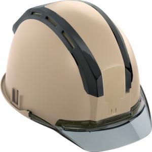 TJMデザイン タジマ ヘルメット セフメット（セフ取付溝付ヘルメット） アースブラウン スモーク HSEBCSB [50-269799]