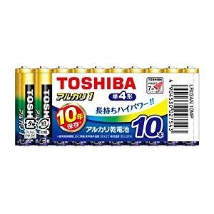 東芝 アルカリ乾電池 アルカリ1 [40709] LR03AN 10MP [509-027543]