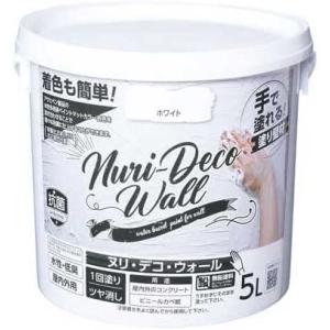 アサヒペン 手で塗れる塗り壁材 Nuri-Deco-Wall 5L ホワイト  [A190201]｜daishinshop