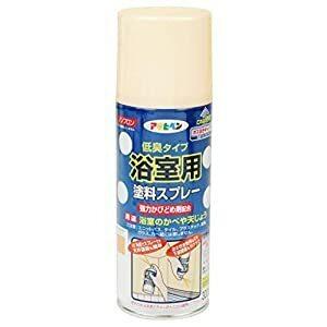 アサヒペン 浴室用塗料スプレー 300ML アイボリー   [665-561046]