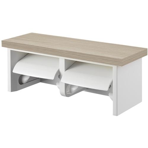 三栄水栓 SANEI ダブルペーパーホルダー棚付 W2810-320-THW [669-969539...