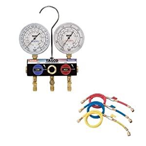 イチネンTASCO タスコ R448A・R449A・R404Aハイブリッドゲージマニホールドキット ...