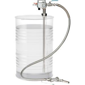 アクア 【別途送料】アクアシステム 吐出専用 エア式ステンレス製ドラムポンプ （加圧式） APD-20SUSN [883-111186]