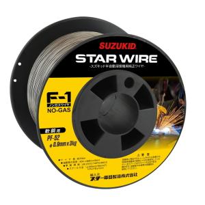 スター電器 スズキット ノンガス用フラックス入ワイヤ F-1 軟鋼用 0.9ｘ3.0Kg PF-52 [A011713]｜daishinshop