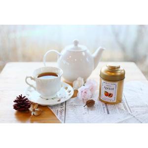 アプリコットの紅茶葉缶