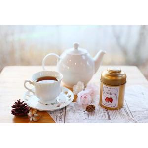 ストロベリーの紅茶葉缶