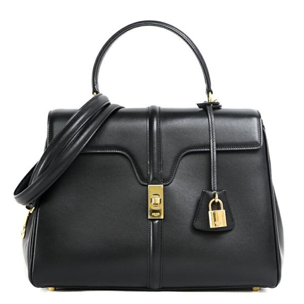【美品】 セリーヌ 16 セーズ ミディアム ハンドバッグ 2way ショルダーバッグ カーフスキン...