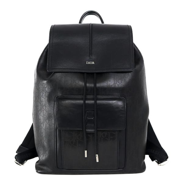 【美品】Christian Dior ディオール オム モーション オブリーク フルレザー バッグパ...