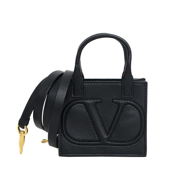 【極美品】VALENTINO GARAVANI Vロゴ マイクロバッグ 2WAYバッグ ミニバッグ ...