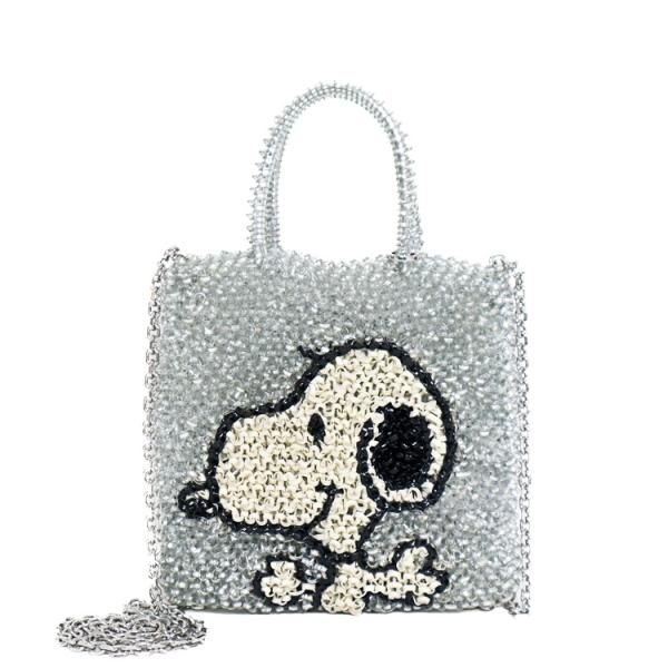 【美品】ANTEPRIMA PEANUTS コラボ スヌーピーコレクション スクエア スモール ワイ...