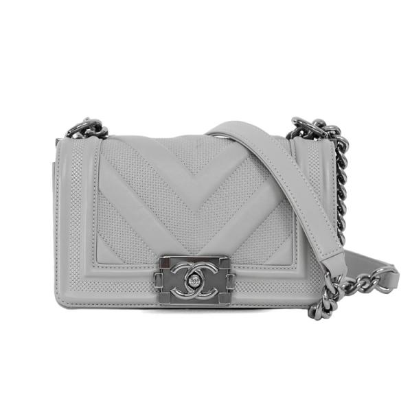 【美品】CHANEL シャネル ボーイシャネル スモール Ｖステッチ シェブロン チェーンショルダー...